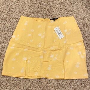 Yellow Floral Skirt